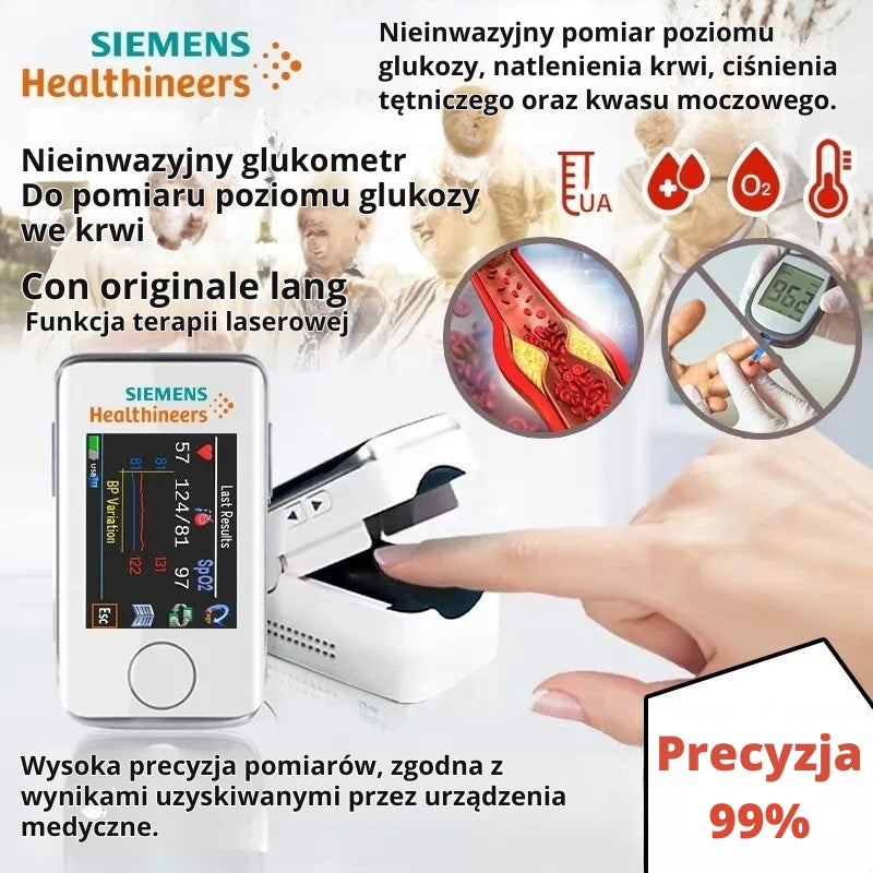 Nieinwazyjny glukometr GlucoMax + cyfrowy ciśnieniomierz