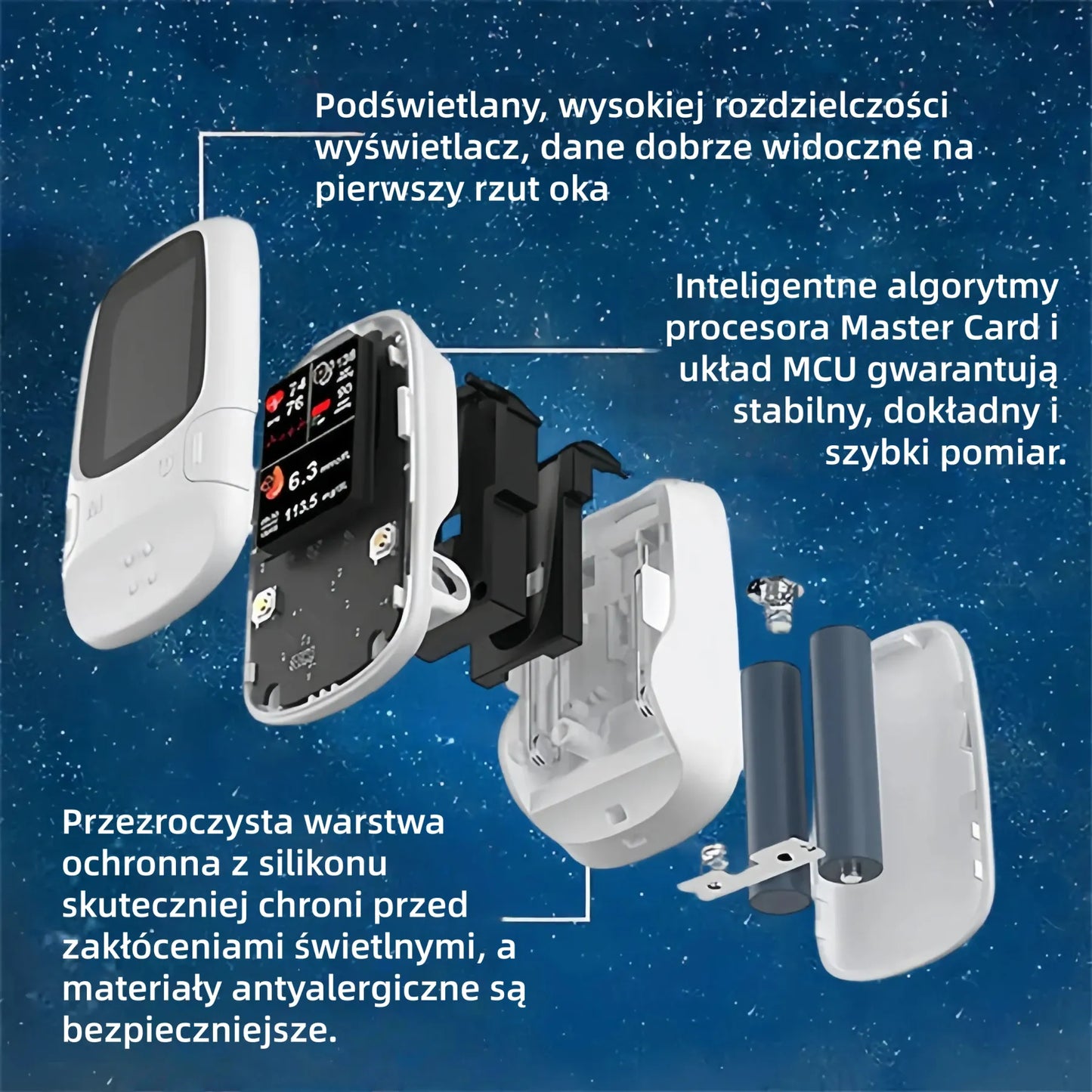 Nowość 2026! Inteligentny glukometr Omron™ monitoruj poziom cukru bez nakłuwania palca