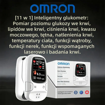 Nowość 2026! Inteligentny glukometr Omron™ monitoruj poziom cukru bez nakłuwania palca