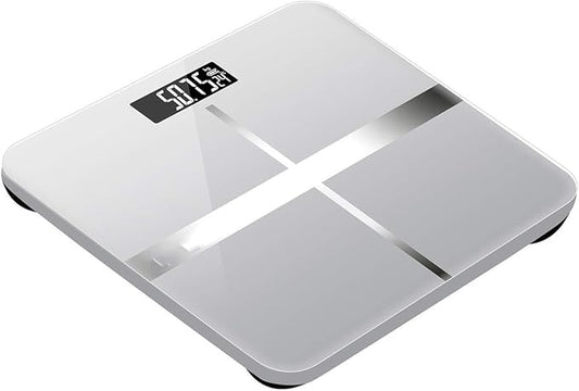 Waga łazienkowa do kontroli wagi, ultracienka elektroniczna waga cyfrowa o wysokiej precyzji do pomiaru masy ciała, z 2 bateriami