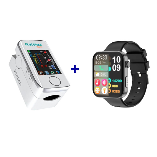 Zegarek monitorujący + wielofunkcyjne urządzenie do pomiaru poziomu cukru GLUCOMAX